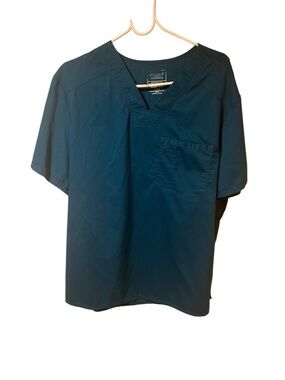 Cherokee Men's Teal V-Neck Medical Scrub Top